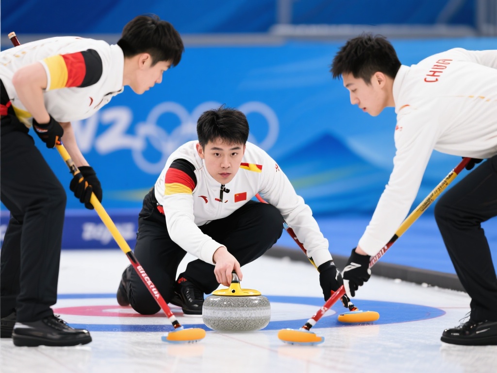 中国男子冰壶队一日双赛险胜德国队奋勇争先