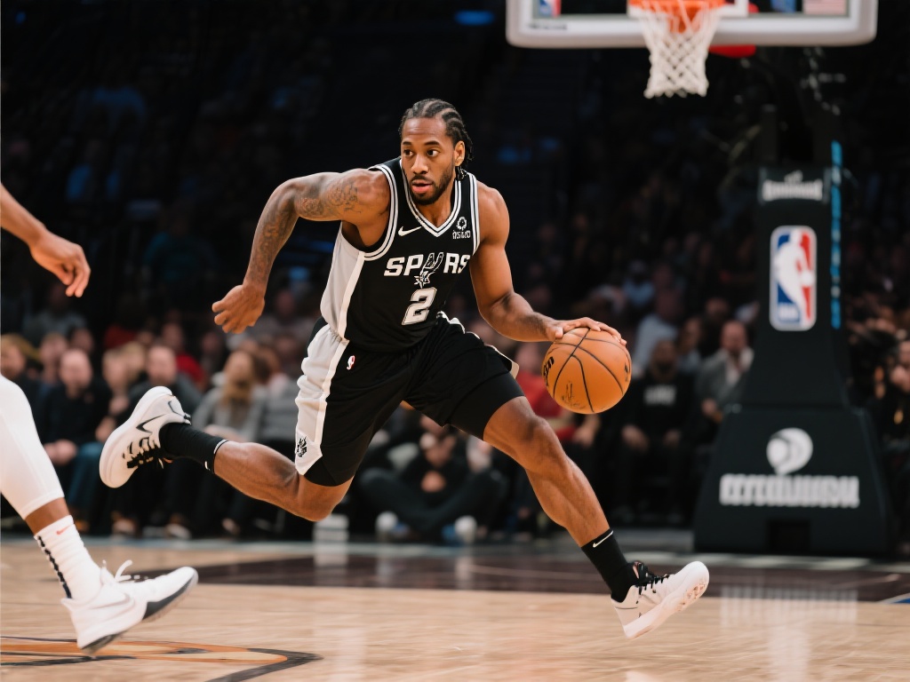 伦纳德突破重围 腾空而起霸气暴扣